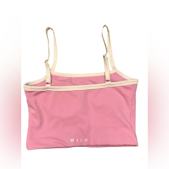 Wilo The Label Pink /white sports bra size small - Picture 1 of 10